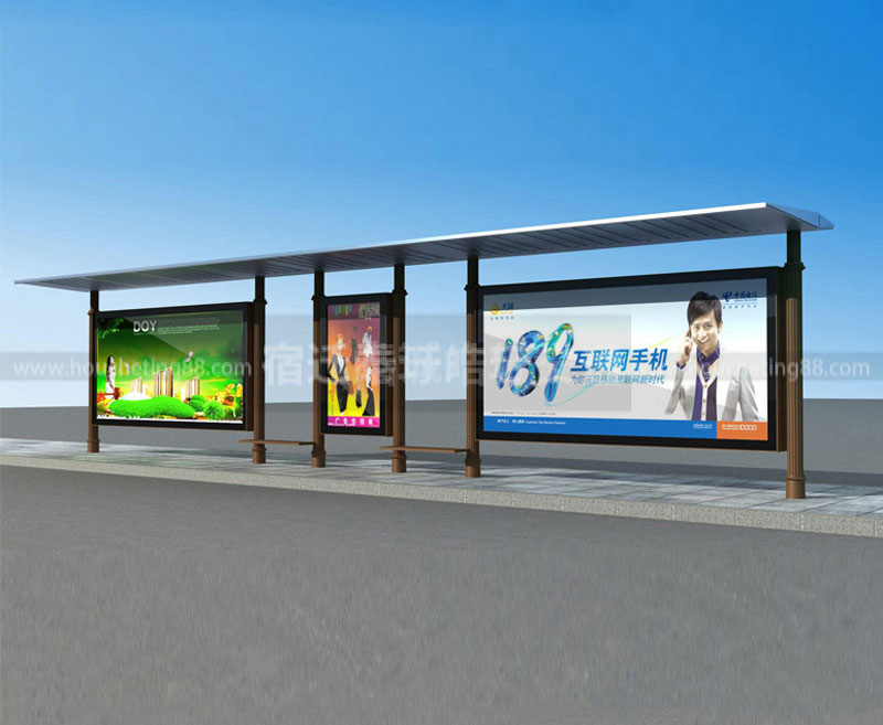 公交候車(chē)亭為乘客提供便捷舒適的候車(chē)環(huán)境